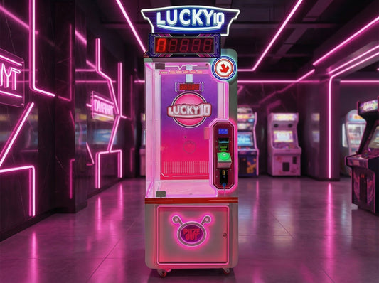 Lucky Time Lucky10 Unterhaltungsautomat mit Scheinwurf- und Münzwurf mit Trostpreisfunktion